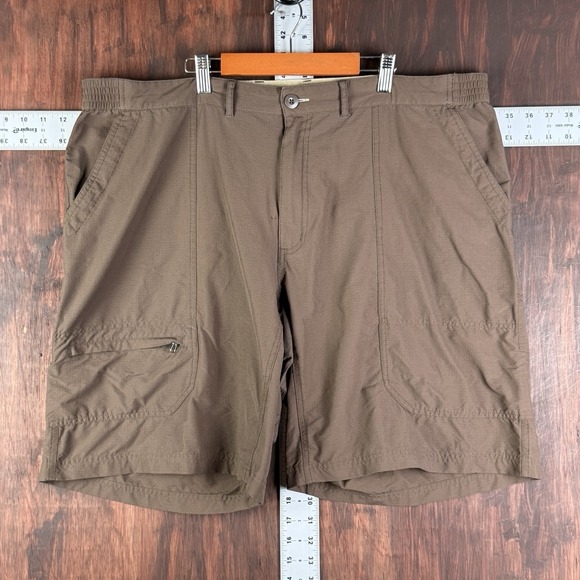 Patagonia Borderless Shorts 11" Workwear Outdoors Mountain Casual Brown Mens 2XL - Picture 1 of 10